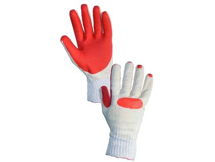 CANIS CXS BLANCHE rukavice latex bílá/oranžová (Velikost 9)