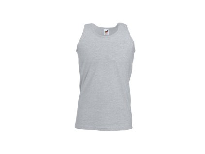 Fruit of the Loom Athletic Vest tílko pánské heather grey (Velikost 4XL)