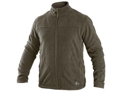 Mikina CXS GRANBY, pánská, fleece, khaki (Velikost S)
