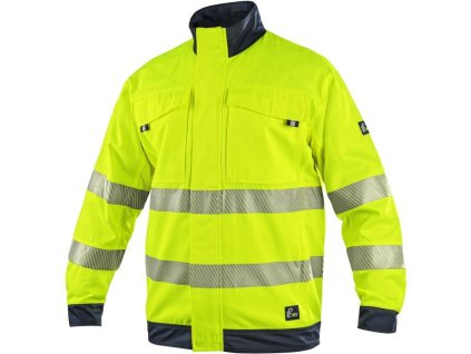Blůza CXS HALIFAX, pánská, výstražná se síťovinou, žluto-modrá (Velikost 46)