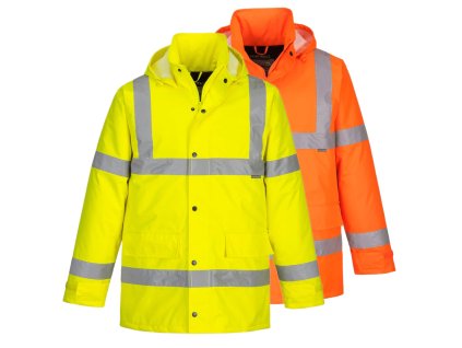 PORTWEST S460 Hi-Vis Traffic - Pánská zimní bunda - reflexní (Barva Žlutá, Velikost 8XL)