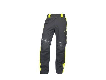 ARDON NEON kalhoty do pasu černá/žlutá H6401 (Velikost 66)