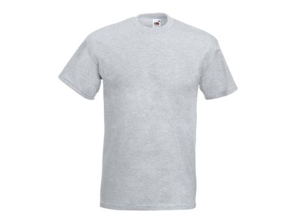 Fruit of the Loom 16.1044 Tričko pánské s krátkým rukávem heather grey (Velikost 3XL)