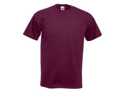 Fruit of the Loom 16.1044 Tričko pánské s krátkým rukávem burgundy (Velikost XXL)
