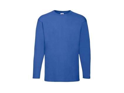 Fruit of the Loom 16.1038 Tričko pánské dlouhý rukáv Royal Blue (Velikost 3XL)