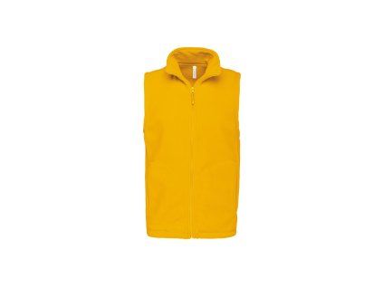 Kariban 20.K913 LUCA Pánská fleecová vesta žlutá (Velikost 4XL)