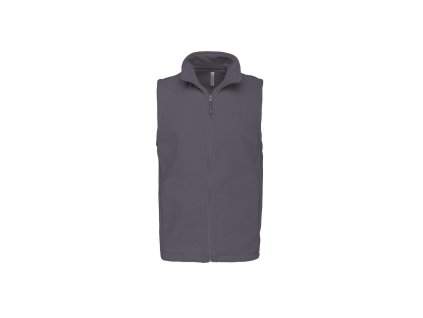 Kariban 20.K913 LUCA Pánská fleecová vesta Convoy Grey (Velikost 4XL)
