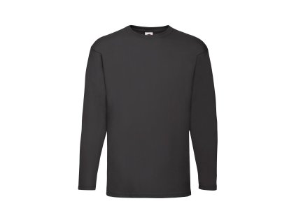 Fruit of the Loom 16.1038 Tričko pánské dlouhý rukáv Black (Velikost 5XL)