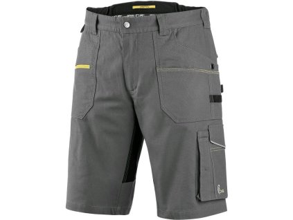 CANIS CXS STRETCH kraťasy pánské šedá/černá (Velikost 68)