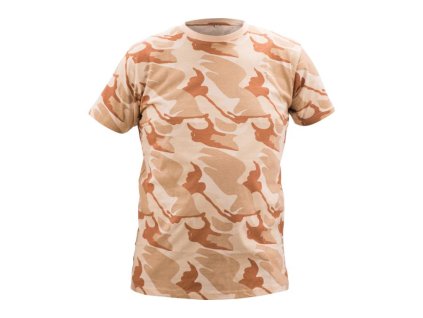 Cerva Tričko CRAMBE pánské maskáčové béžová (Velikost 3XL)