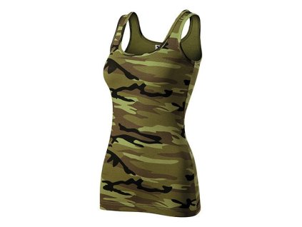 Malfini Tílko CAMO TRIUMPH C36 maskáčové dámské zelená (Velikost XXL)