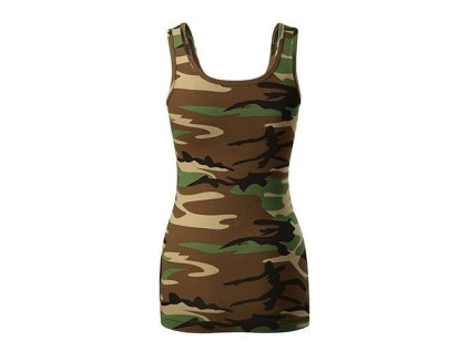 Malfini Tílko CAMO TRIUMPH C36 maskáčové dámské hnědá (Velikost XXL)