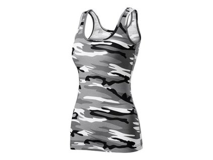 Malfini Tílko CAMO TRIUMPH C36 maskáčové dámské šedá (Velikost XXL)