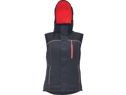 Cerva KNOXFIELD LADY oboustranná vesta antracit/červená (Velikost XXL)