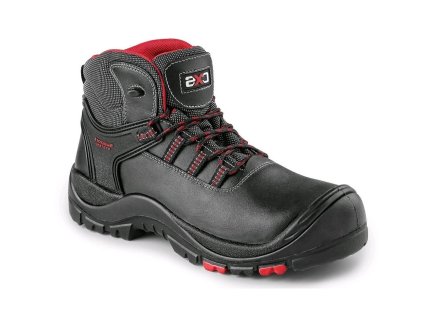 CANIS CXS Obuv ROCK GRANITE S3 kotníková černá/červená (Velikost 50)