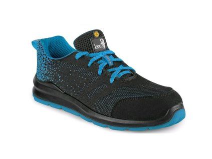 CANIS CXS Obuv TEXLINE SILBA S1P ESD polobotka černá/modrá (Velikost 50)