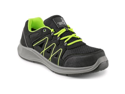 CANIS CXS Obuv TEXLINE VUKA S1P polobotka černá/zelená (Velikost 48)