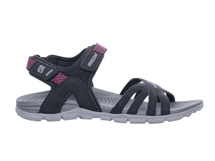 ARDON®PHYLLIS sandál dámský černá/růžová G3402 (Velikost 41 AKCE)