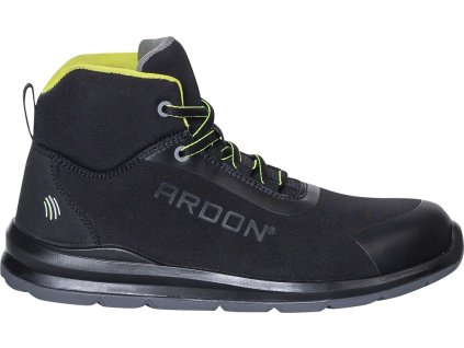 ARDON SOFTEX HIGH S1P bezpečnostní kotníková obuv černá/žlutá G3404 (Velikost 50)