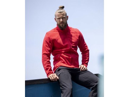 ARDON JOFLEX pánská fleecová mikina červená H2207 (Velikost 4XL)