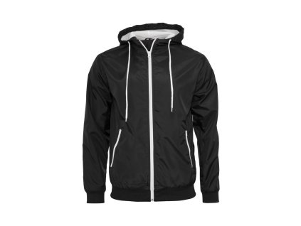 Build your Brand BY 016 pánská větrovka black/white (Velikost 5XL)