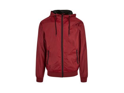Build your Brand BY 016 pánská větrovka burgundy/black (Velikost 5XL)