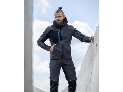 ARDON CITYCONIC pánská softshellová bunda tmavě šedá H6690 (Velikost 4XL AKCE)