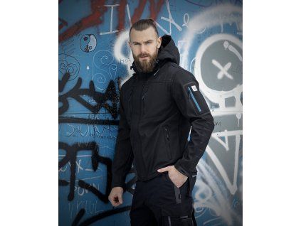 ARDON 4TECH pánská softshellová bunda černá H9315 (Velikost 5XL)