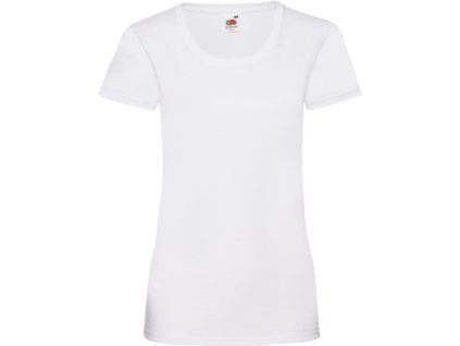 Fruit of the Loom 16.1372 Valueweight - Dámské tričko s krátkým rukávem bílá (Velikost XXL)