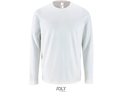 SOL'S 25.2074 – pánské tričko s dlouhým rukávem bílá (Velikost 4XL)