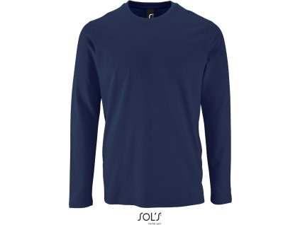 SOL'S 25.2074 – pánské tričko s dlouhým rukávem navy (Velikost 4XL)