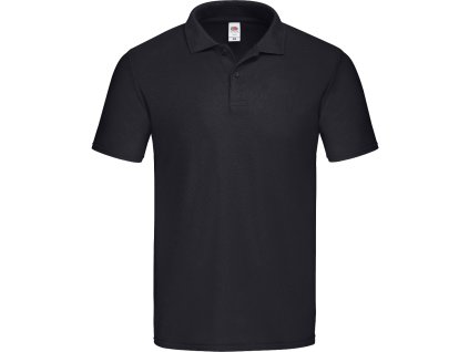 Fruit of the Loom 16.3050 – pánská pique polokošile černá (Velikost 3XL)
