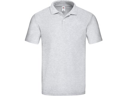 Fruit of the Loom 16.3050 – pánská pique polokošile šedá (Velikost 3XL)