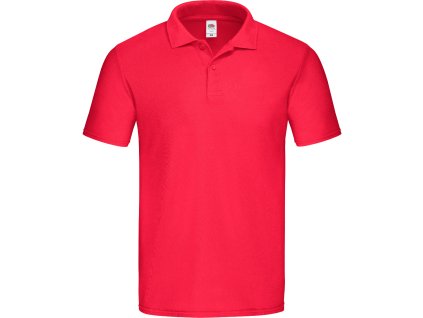Fruit of the Loom 16.3050 – pánská pique polokošile červená (Velikost 3XL)