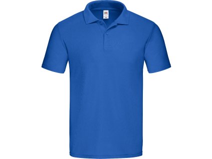Fruit of the Loom 16.3050 – pánská pique polokošile modrá (Velikost 3XL)