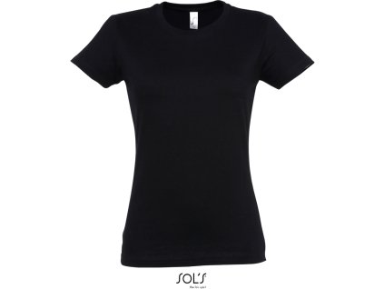 SOL'S 25.1502 - dámské tričko s krátkým rukávem černá (Velikost 3XL)