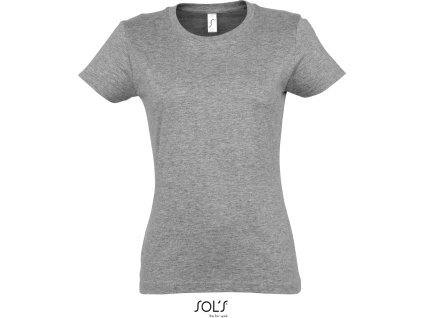 SOL'S 25.1502 - dámské tričko s krátkým rukávem šedá (Velikost 3XL)