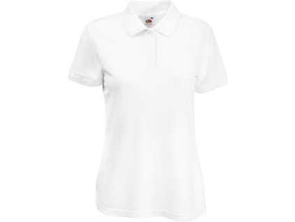 Fruit of the Loom 16.3212 – dámská polokošile pique bílá (Velikost XS)