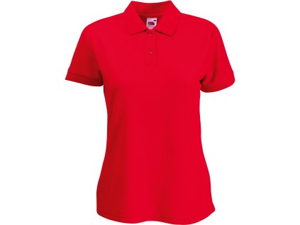 Fruit of the Loom 16.3212 – dámská polokošile pique červená (Velikost XXL)
