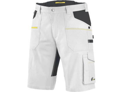 CANIS CXS Stretch pánské kraťasy bílá/šedá (Velikost 54 AKCE)