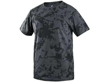CANIS CXS MERLIN Pánské tričko krátký rukáv tmavě šedá (Velikost 5XL)