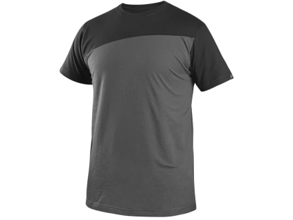 CANIS CXS OLSEN Pánské tričko krátký rukáv šedá/černá (Velikost 4XL AKCE)