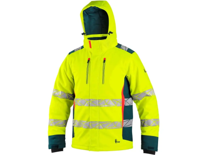 CANIS CXS BEDFORD WINTER Výstražná pánská zimní bunda softshell (Velikost XL AKCE)