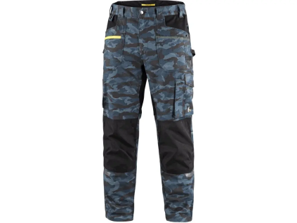 CANIS CXS Kalhoty STRETCH pánské maskáčová/modrá (Velikost 60 AKCE)
