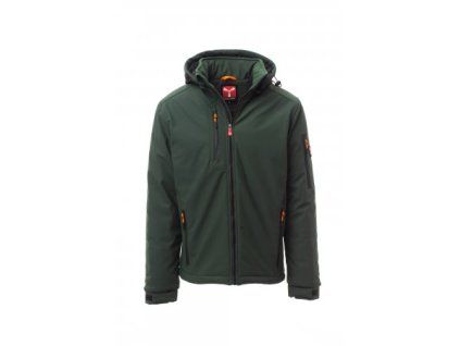 Payper CREEK PAD pánská zimní softshellová bunda zelená (Velikost 4XL)
