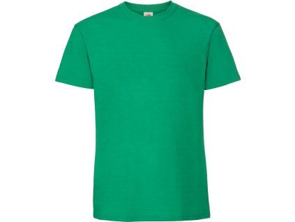 Fruit of the Loom 16.1422 Pánské tričko z těžké bavlny zelená (Velikost 3XL)