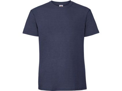 Fruit of the Loom 16.1422 Pánské tričko z těžké bavlny navy (Velikost 5XL)