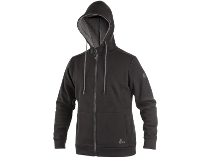 CANIS CXS HARRISON pánská mikina černá/šedá (Velikost 3XL)
