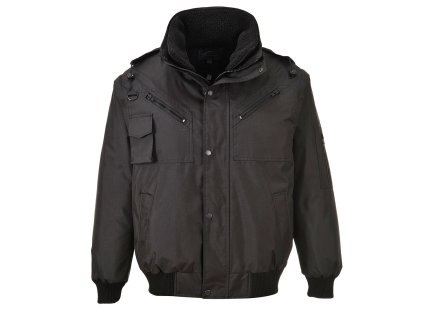 PortWest F465 Bunda 4v1 bomber černá (Velikost 3XL)