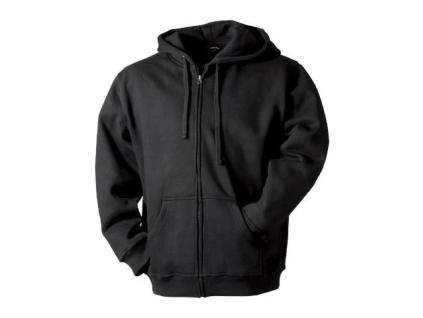 Lambeste pánská mikina na zip s kapucí černá (Velikost 3XL)